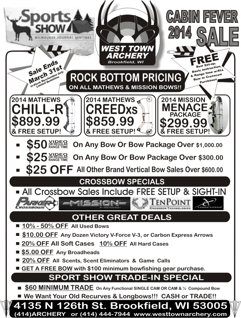West Town Archery, Brookfield, WI, Serving Wisconsin Archers and